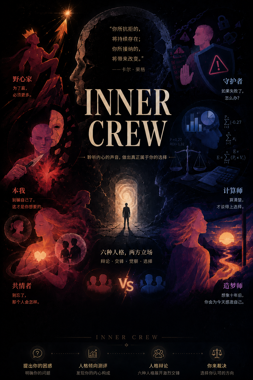 Inner Crew · 六种人格，两大立场